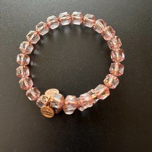 Alex and Ani crystal beaded wrap bracelet . Spring rose color